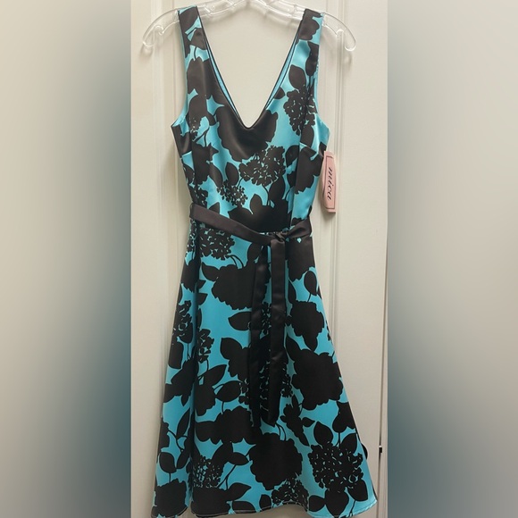 mica Dresses & Skirts - Black and Blue Floral Dress